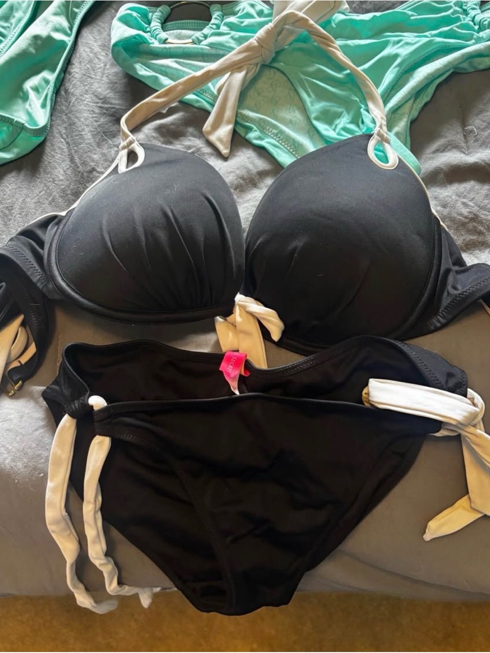 Victoria Secret Black & White Bikini Set